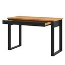 Ver imagem 5 de Conjunto 3 Peças 100% MDF com Escrivaninha, Gaveteiro e Balcão Estilo Industrial Marrom