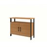 Kit 4 Peças para Escritório Office Industrial 1 Mesa Escrivaninha em L 1 Gaveteiro 1 Armário 1 Estante 100% MDF - 11