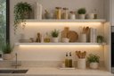 Ver imagem 2 de Prateleira MDF 30mm LED 150x20 Suporte Invisivel Branco 3000k 220V