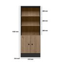 Ver imagem 4 de Armário para Escritório Gamer com 2 Portas e 5 Prateleiras