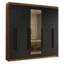 Ver imagem 3 de Guarda-Roupa Casal 8 Portas Batentes com Espelho Saturno Madesa