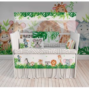 Kit Berço Verde Safari
