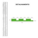 Ver imagem 3 de Painel Ripado Laminado de Eva Autocolante Rpdol 10cm Linha Urban White 10 Metros Rpdol 08
