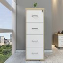 Ver imagem 2 de Gaveteiro/arquivo Executivo com Chave para Pasta Suspensa, 4 Gavetas, Tampo em Tamburato