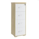 Ver imagem 4 de Gaveteiro/arquivo Executivo com Chave para Pasta Suspensa, 4 Gavetas, Tampo em Tamburato