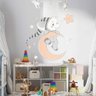 Adesivo de Parede Infantil Elefantinho Baby Subindo na Lua-Pequeno 55x56cm - 2