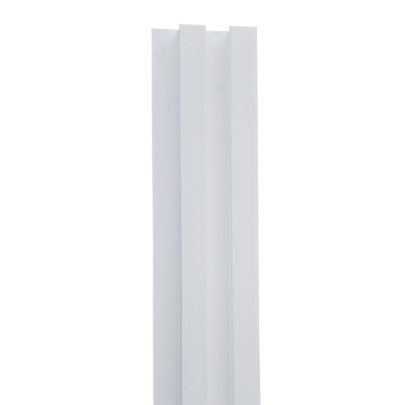 Painel Ripado em Barra 260x12,2cm (0,32m²) Branco EspaçoWall - 2