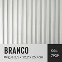 Ver imagem 3 de Painel Ripado em Barra 260x12,2cm (0,32m²) Branco EspaçoWall