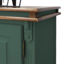 Ver imagem 5 de Balcão Buffet 4 Portas 2 Gavetas Manchester 2042 Linz Móveis - Verde Musgo/imbuia Glazer