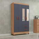 Ver imagem 1 de Guarda Roupa Solteiro 4 Portas 2 Gavetas Fortaleza 