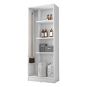 Ver imagem 2 de Armario Multiuso 2 Portas Suporte Vassoura Lavanda Kits Paraná Cor:branco White