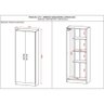 Armario Multiuso 2 Portas Suporte Vassoura Lavanda Kits Paraná Cor:branco White - 3