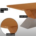 Ver imagem 6 de Mesa de Jantar Aster 180 cm Tampo MDF Canto Copo Laminado e 6 Cadeiras Lira