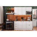 Ver imagem 1 de Kit Cozinha Modulada 9 Peças Bella 2 Aéreos + 2 Balcões+5complementos C9p60 Branco-carraro