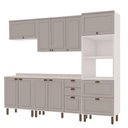 Ver imagem 2 de Cozinha Modulada Cristal Conjunto 269,7cm Clássico Provençal Cor:fendi com Branco
