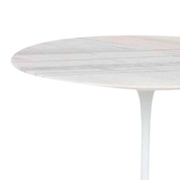 Mesa de Jantar Tulipa Saarinen Redonda 140 Cm Mármore Branco Extra Cor Branco - 4