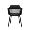 Cadeira Polipropileno Marcela Preta Sala Cozinha Jantar - 4