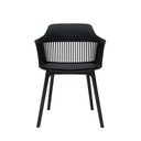 Ver imagem 4 de Cadeira Polipropileno Marcela Preta Sala Cozinha Jantar