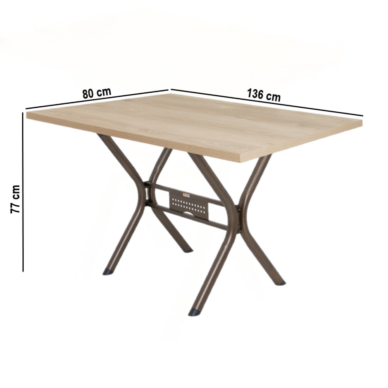 Conjunto Sala de Jantar Mesa 136x80cm Tampo MDF/MDP com 6 Cadeiras Karina  - 5
