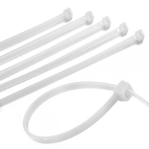 Abraçadeira Nylon Enforca Gato 7,6x400mm Branca 100 Un Ciser