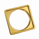 Ver imagem 1 de Porta Grelha 15 x 15 cm - Inox - Dourado Matte