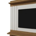 Ver imagem 6 de Home Painel Goiás com Porta Ripada para Tv até 55” Polegadas Off White/amendoa