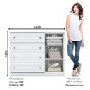Ver imagem 7 de Berço Americano Unique Branco Soft Eco Wood - Matic e Cômoda Infantil Americano Branco HP e Colchão 