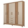 Guarda Roupa Casal 6 Portas 3 Gavetas Durban  - 3