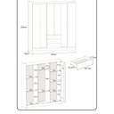 Ver imagem 5 de Guarda Roupa Casal 6 Portas 3 Gavetas Durban