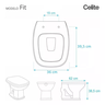 Assento Original com Soft Close e Polipropileno Celite Fit Plus Branco 9669880010300 - 4