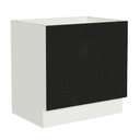 Ver imagem 3 de Balcão para Forno de Embutir 80 X 60 Cm sem Tampo Branco/preto Agata, Glamy, Stella Madesa