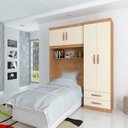 Ver imagem 1 de Guarda Roupa Solteiro Ponte 4 Portas 2 Gavetas Paraná