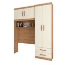 Ver imagem 3 de Guarda Roupa Solteiro Ponte 4 Portas 2 Gavetas Paraná