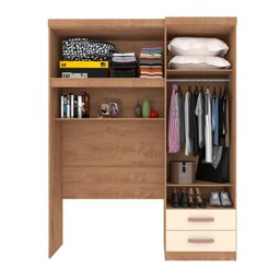 Guarda Roupa Solteiro Ponte 4 Portas 2 Gavetas Paraná  - 2