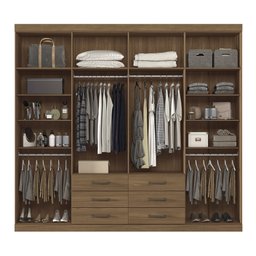 Guarda Roupa Casal 8 Portas 6 Gavetas Master - 3