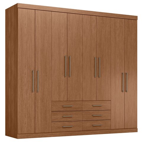 Guarda Roupa Casal 8 Portas 6 Gavetas Master