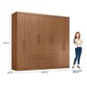 Guarda Roupa Casal 8 Portas 6 Gavetas Master - 4
