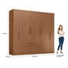 Guarda Roupa Casal 8 Portas 6 Gavetas Master - 4
