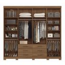 Ver imagem 3 de Guarda Roupa Casal 8 Portas 6 Gavetas Master com Pés
