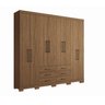 Guarda Roupa Casal 8 Portas e 6 Gavetas com Pés Master - 4