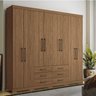 Guarda Roupa Casal 8 Portas 6 Gavetas Master com Pés - 2
