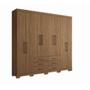Ver imagem 4 de Guarda Roupa Casal 8 Portas 6 Gavetas Master com Pés