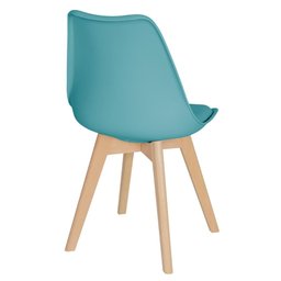 Cadeira Leda com assento estofado Tiffany - 4