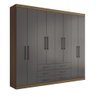 Guarda Roupa Casal 8 Portas 6 Gavetas Master - 5