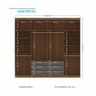 Guarda Roupa Casal 8 Portas 6 Gavetas Master - 4