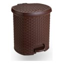 Ver imagem 1 de Lixeira Pedal Rattan 15 L Cozinha Banheiro Escritorio Café