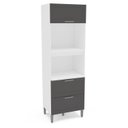 Ver imagem 3 de Torre Quente 1 Porta Basculante 2 Gavetas 70cm Menu Kitchen Fettuccine 