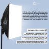Kit Duplo Softbox Soquete E-27 Quádruplo Tripés 2m T-photo U Unica Unica - 4