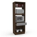 Ver imagem 5 de Torre Quente 2 Portas 1 Gaveta 2 Nichos para Forno Campanele 72cm