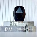 Ver imagem 2 de Decoração sala quarto vaso cachepô preto geométrico bojo